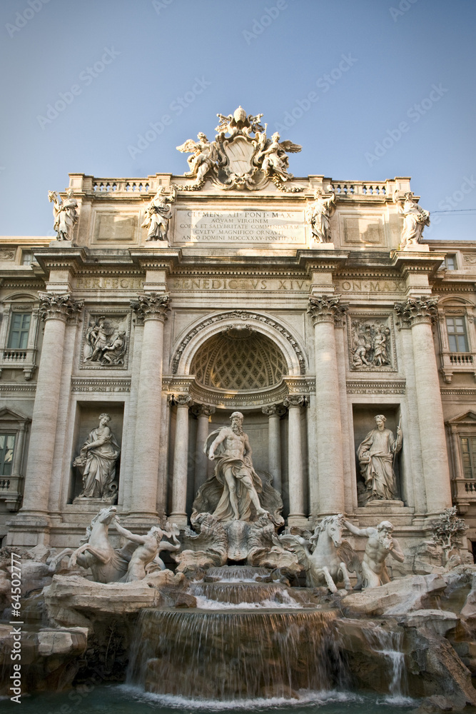 The Famous Trevi Fountain , Rome, Italy