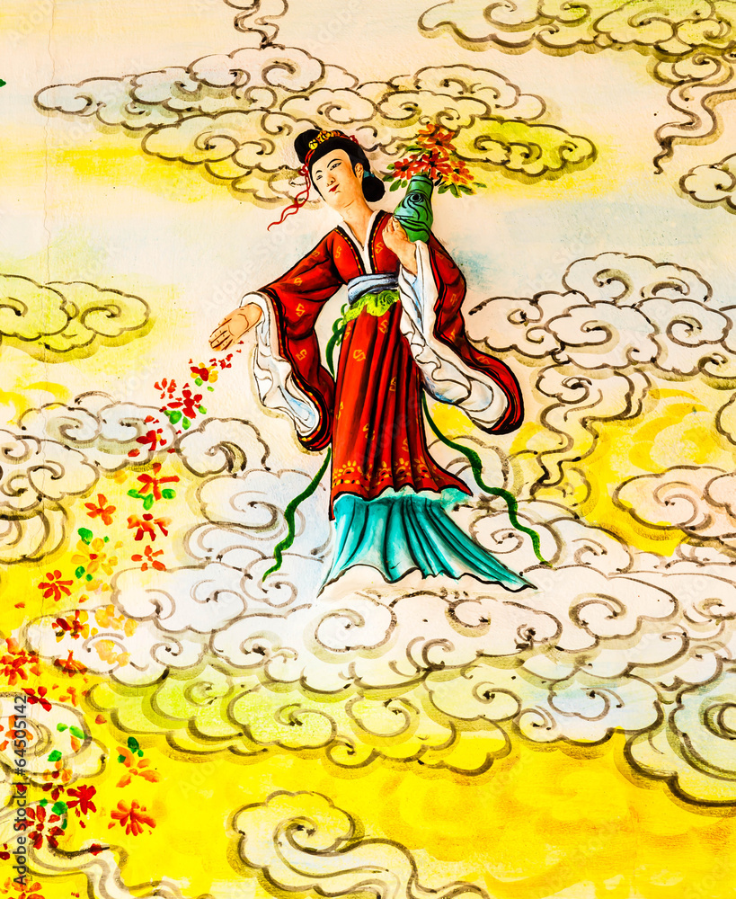 Fototapeta premium Chinese mural