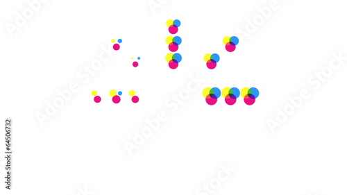Minimalistic half tone media animations
