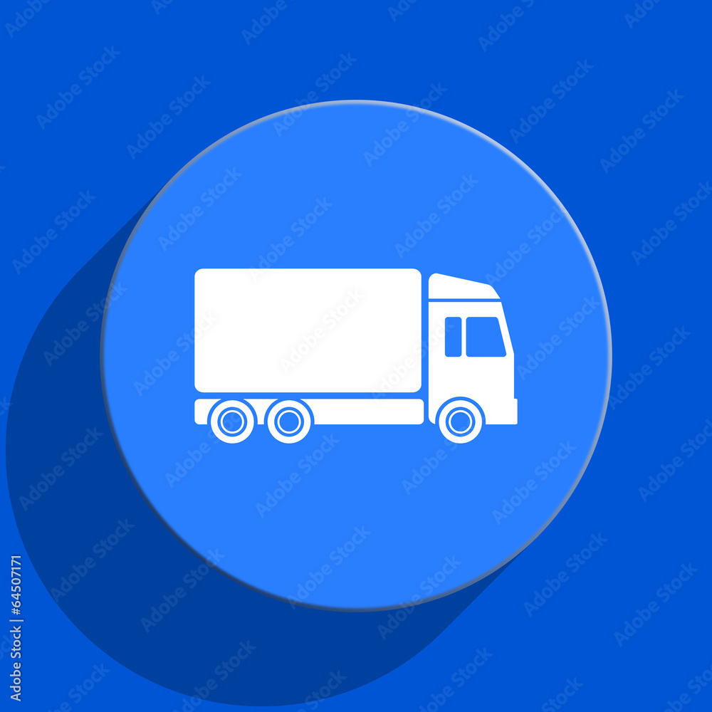 delivery blue web flat icon delivery blue web flat icon