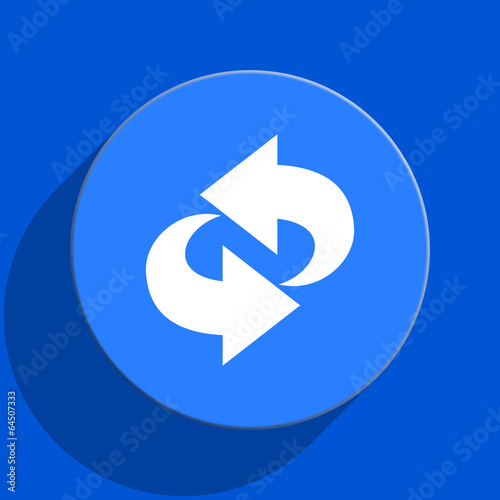 Free Download rotation blue web flat icon - GFXLoad