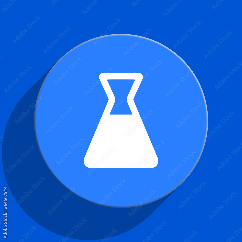 laboratory blue web flat icon