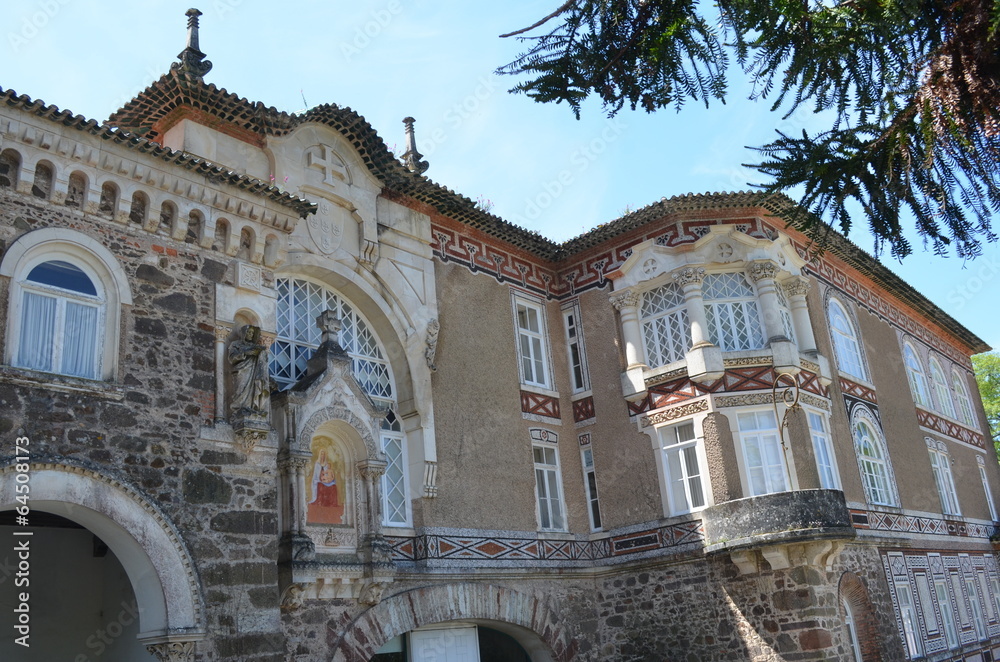 Detail der Rückseite des Sommerpalastes im Mata do Bussaco