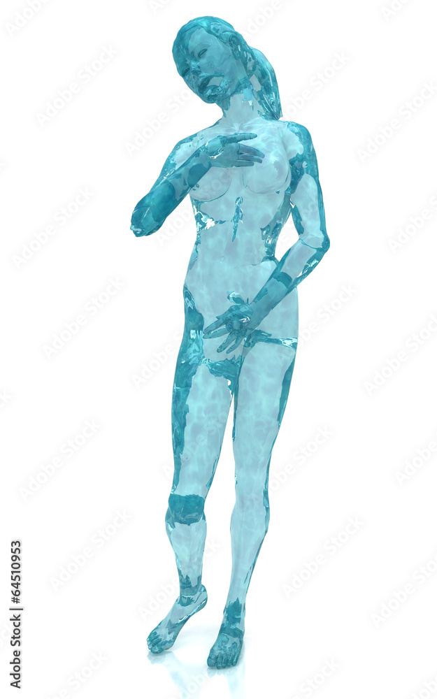 Venere, donna d'acqua, bellezza, fitness, splash, anatomia Venere, donna d'acqua, bellezza, fitness, splash, anatomia