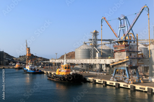 Mooring of cargo port