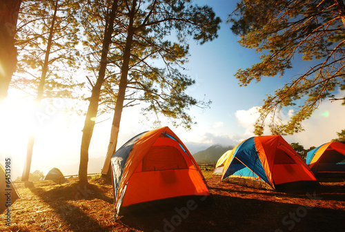 Fotobehang Camping