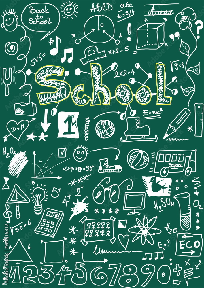 School Doodle texture School Doodle texture