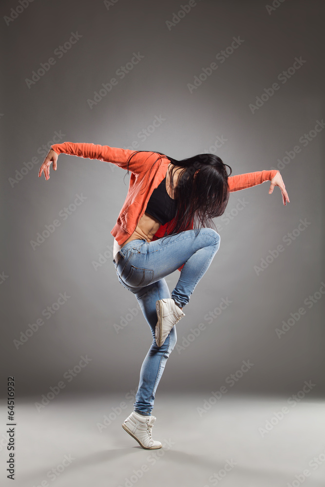 The dancer posing