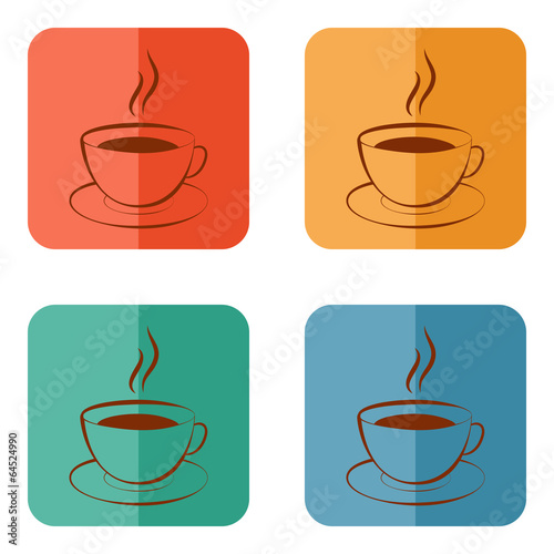 Cup of hot drink icon (coffee, tea, cocoa, chocolate, etc)