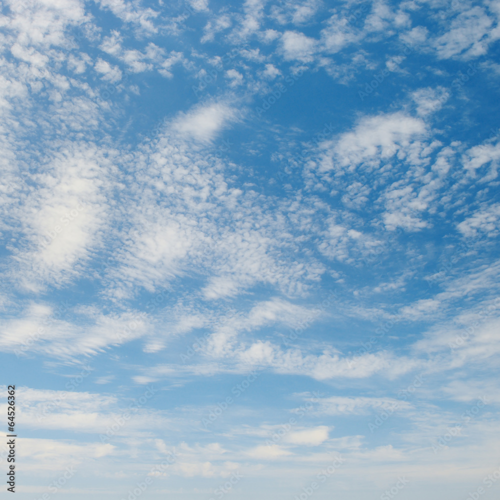 clouds in the blue sky