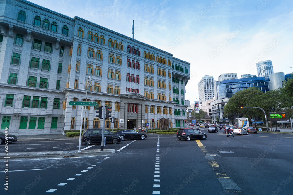 Obraz the MICA building near Clark Quay, Singapore