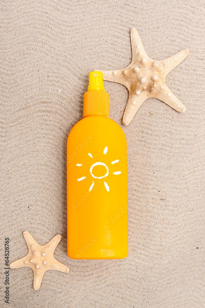 Summer sunbath on the beach