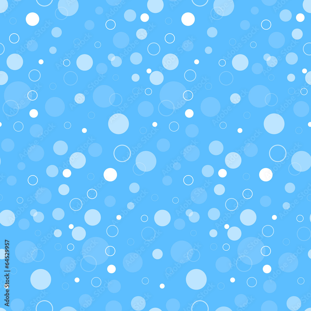 Seamless Blue Circles Background