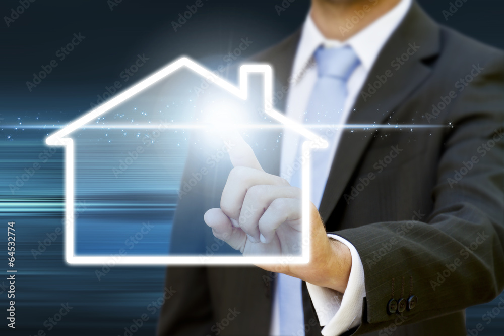 Bussinessman real estate concept Bussinessman real estate concept