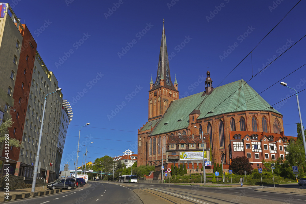 Fototapeta premium Szczecin - Katedra