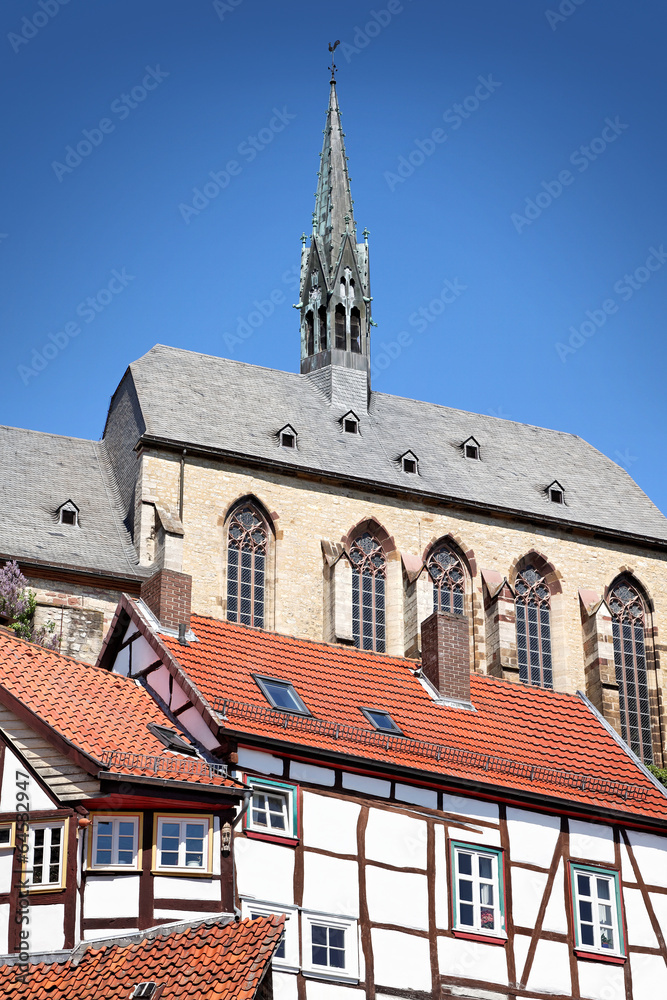 Fototapeta premium Kloster und Gymnasium Marianum, Warburg