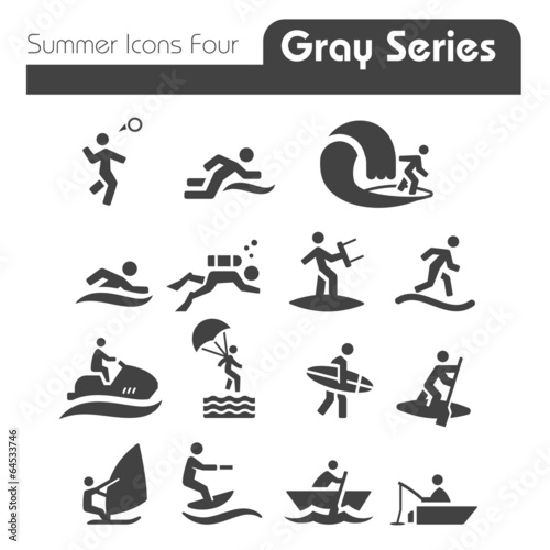 Summer Icons Four gray series