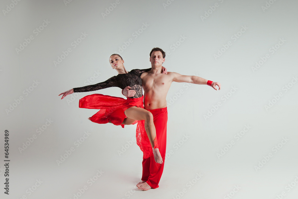 Naklejka premium acrobatics