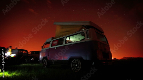 Night party time lapse