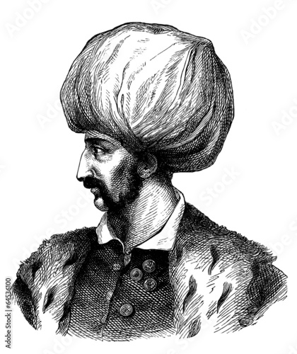 Obraz na płótnie Sultan Suleiman the Magnificent - 16th century
