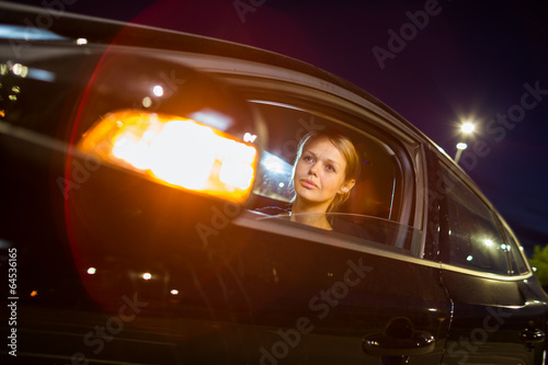Driving a car at night
