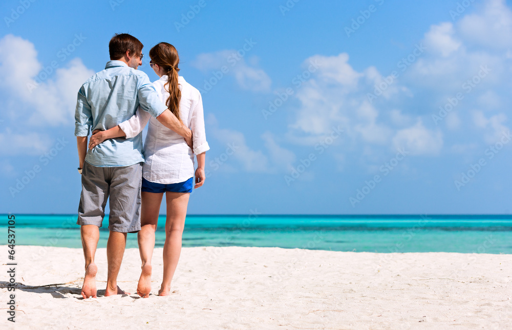 Couple at tropical beach