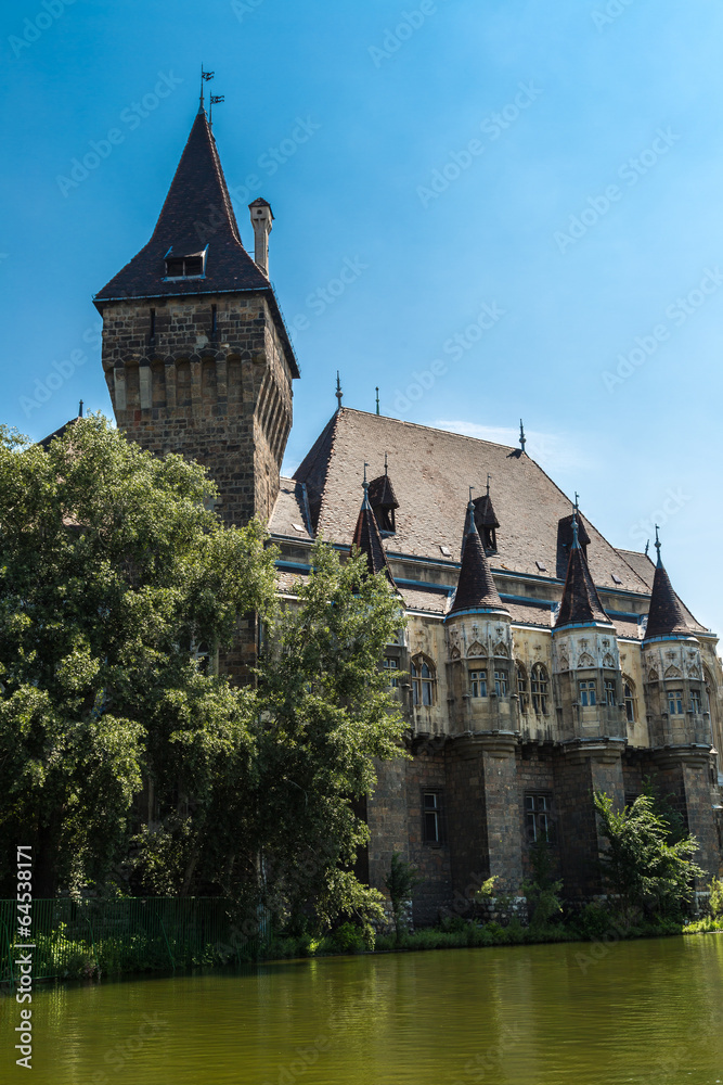 The Vajdahunyad castle, Budapest main city park The Vajdahunyad castle, Budapest main city park
