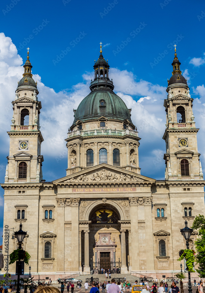 St. Stephen's Basilica, the largest church in Budapest, Hungary