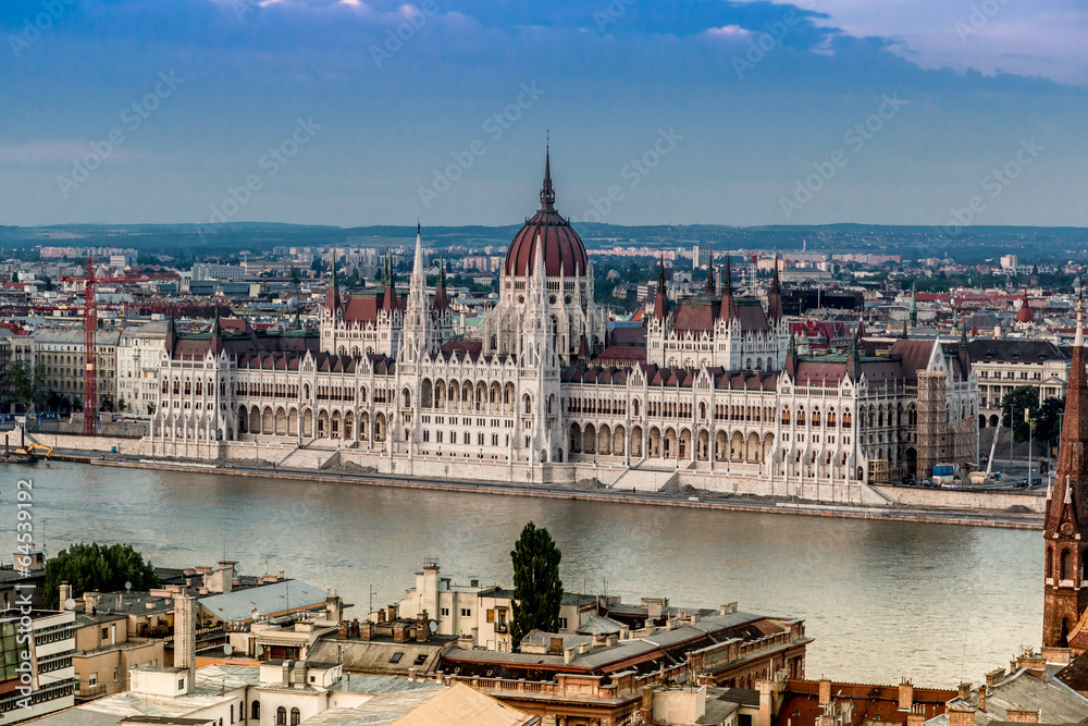 Fototapeta premium The building of the Parliament in Budapest, Hungary