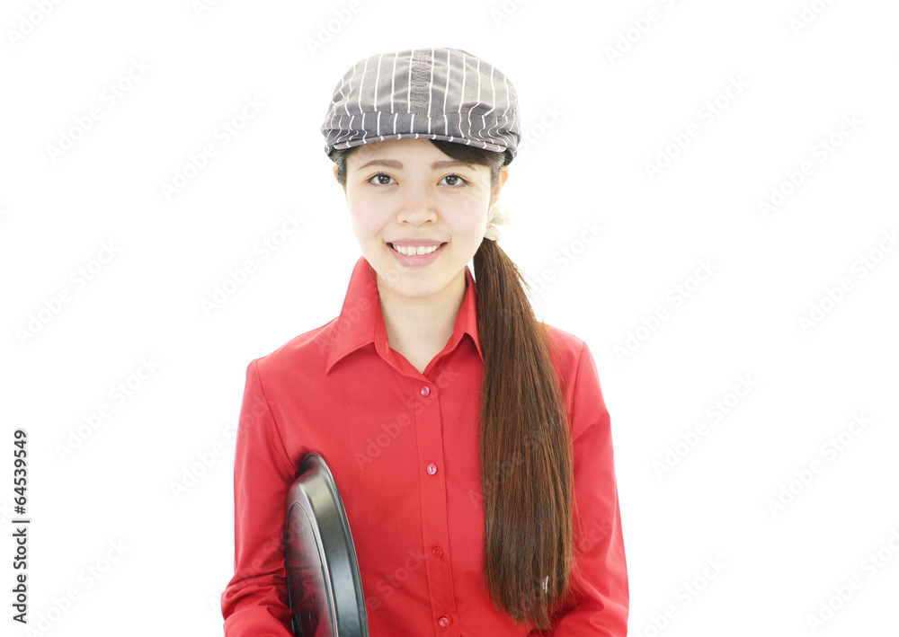 笑顔のウェイトレス 笑顔のウェイトレス