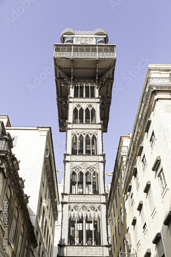 Santa Justa elevator in Lisbon photo