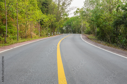 Countryside curve road