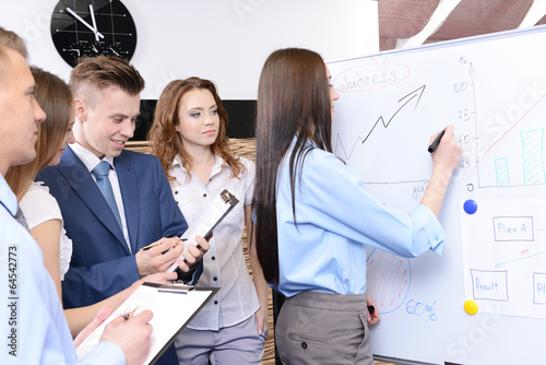 Business people working in ...