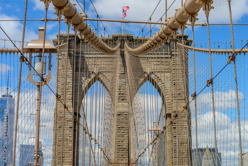 Fototapeta premium Brooklyn Bridge in Manhattan