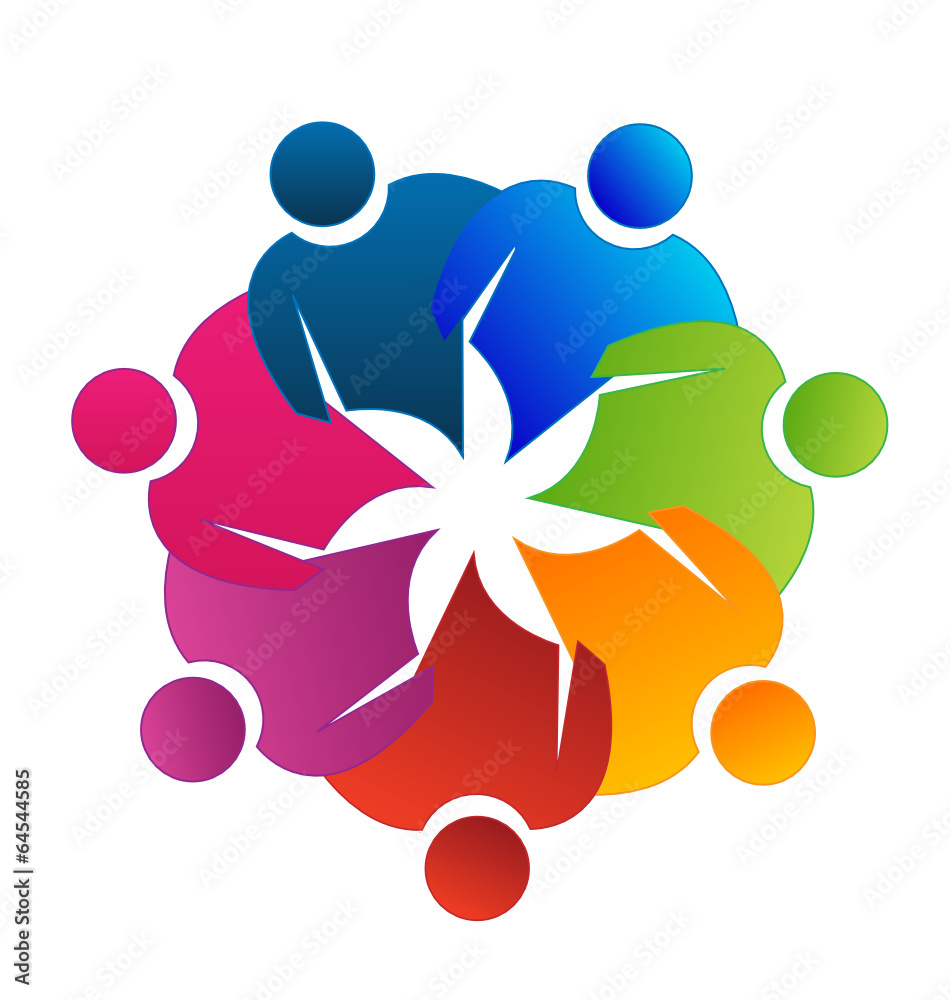 Teamwork union partners concept vector icon Teamwork union partners concept vector icon