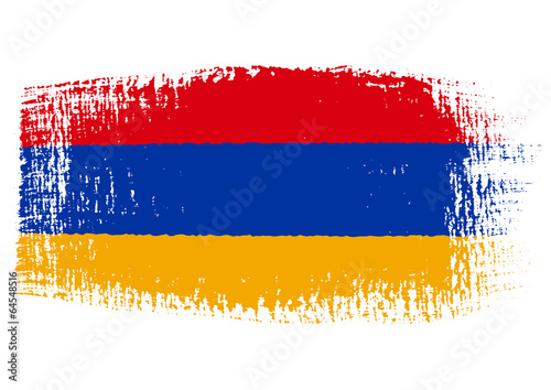 brushstroke flag Armenia with transparent background
