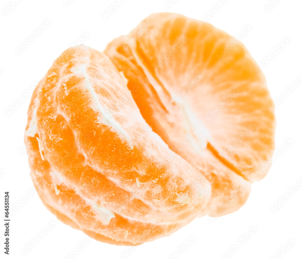 Peeled Tasty Sweet Tangerine Orange Mandarin Fruit Peeled Tasty Sweet Tangerine Orange Mandarin Fruit