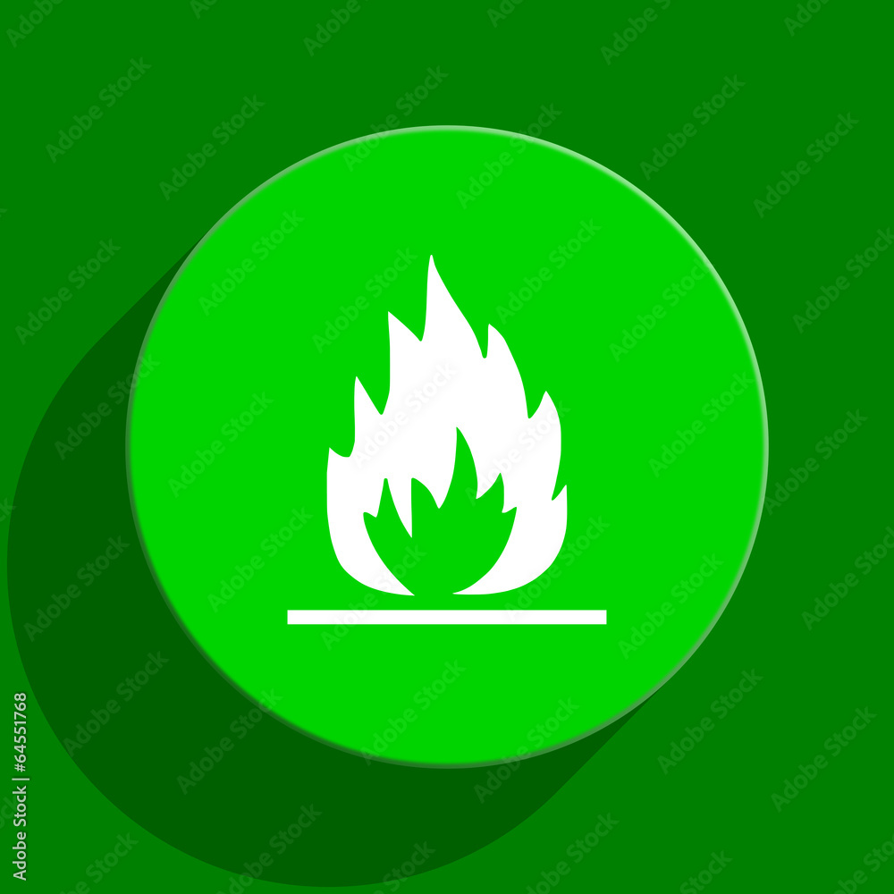 flame green flat icon flame green flat icon