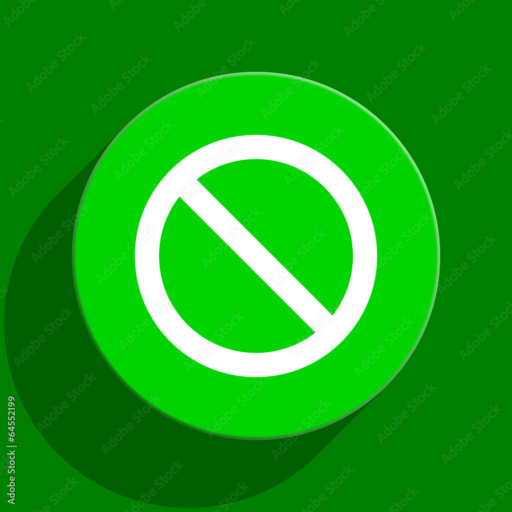 access denied green flat icon access denied green flat icon