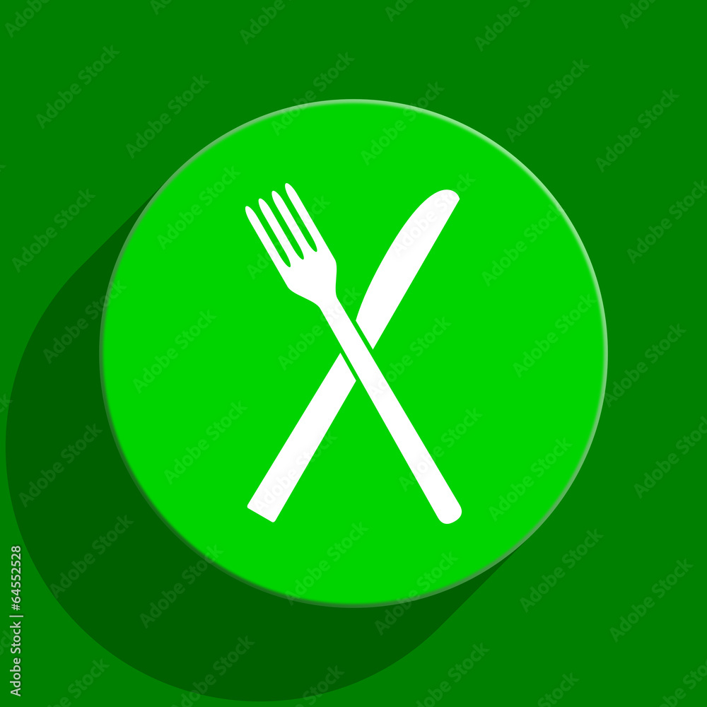 restaurant green flat icon restaurant green flat icon