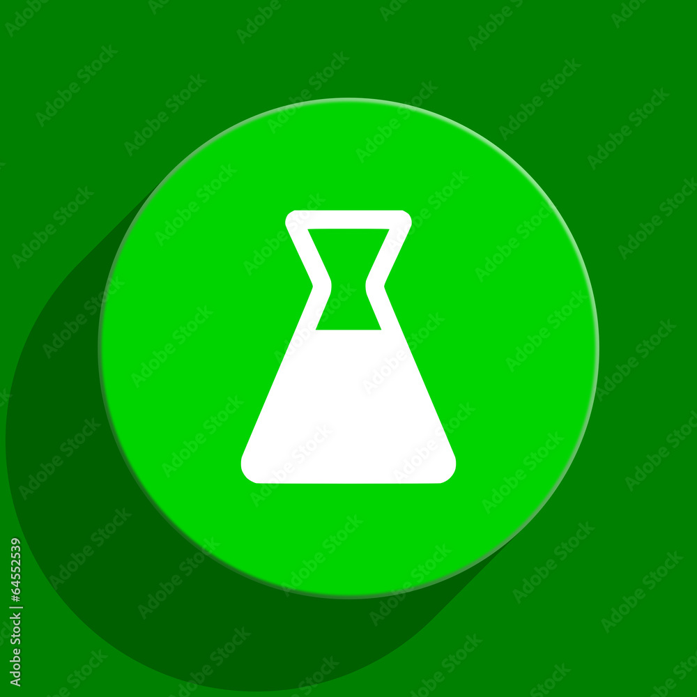 laboratory green flat icon laboratory green flat icon