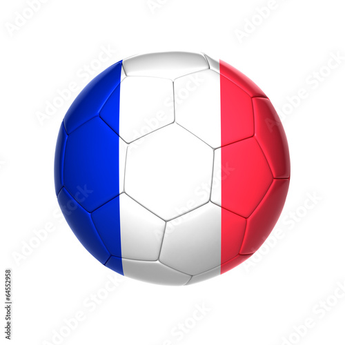 football ball with France flag