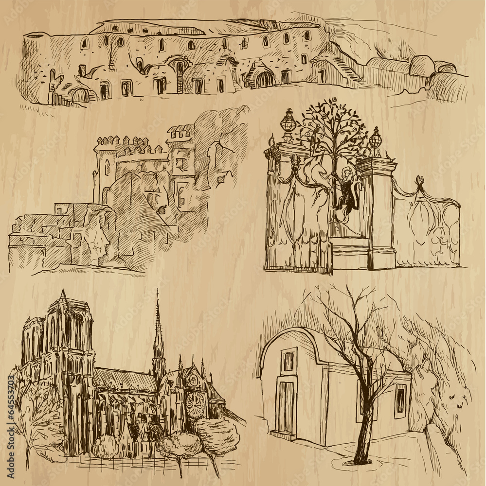 Famous places and Buildings (vector pack no. 23)