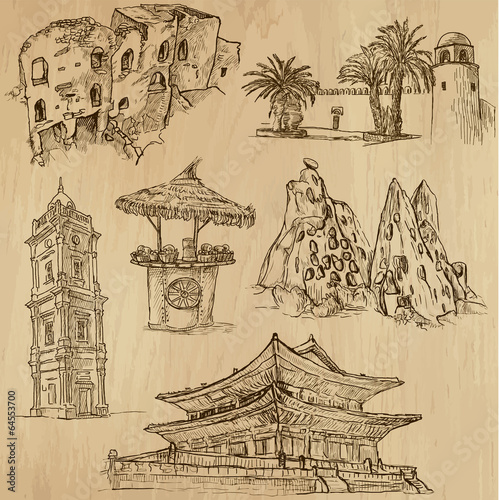 Famous places and Buildings (vector pack no. 22)