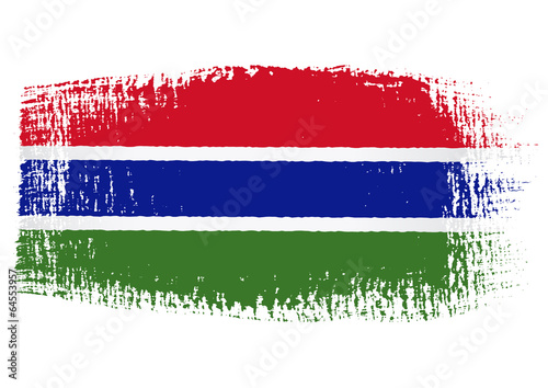brushstroke flag Gambia