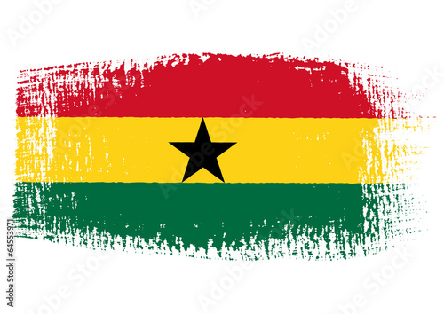 brushstroke flag Ghana