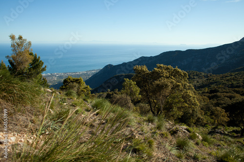 Fototapeta Naklejka Na Ścianę i Meble -  góry Marbella wspinaczka szczyt widok