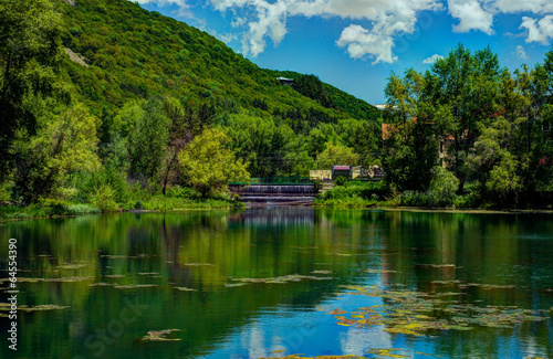 Jermuk pond, Armenia photo