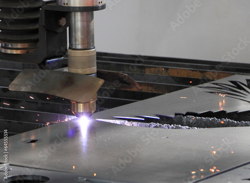 Laser metal cutting photo