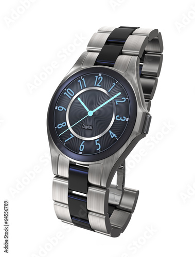 Luxury smart watch isolated on white background
